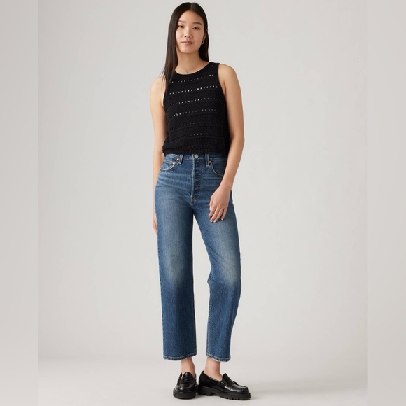 Levi's Women's Ribcage Straight Ankle Jeans - Picture 1 of 7